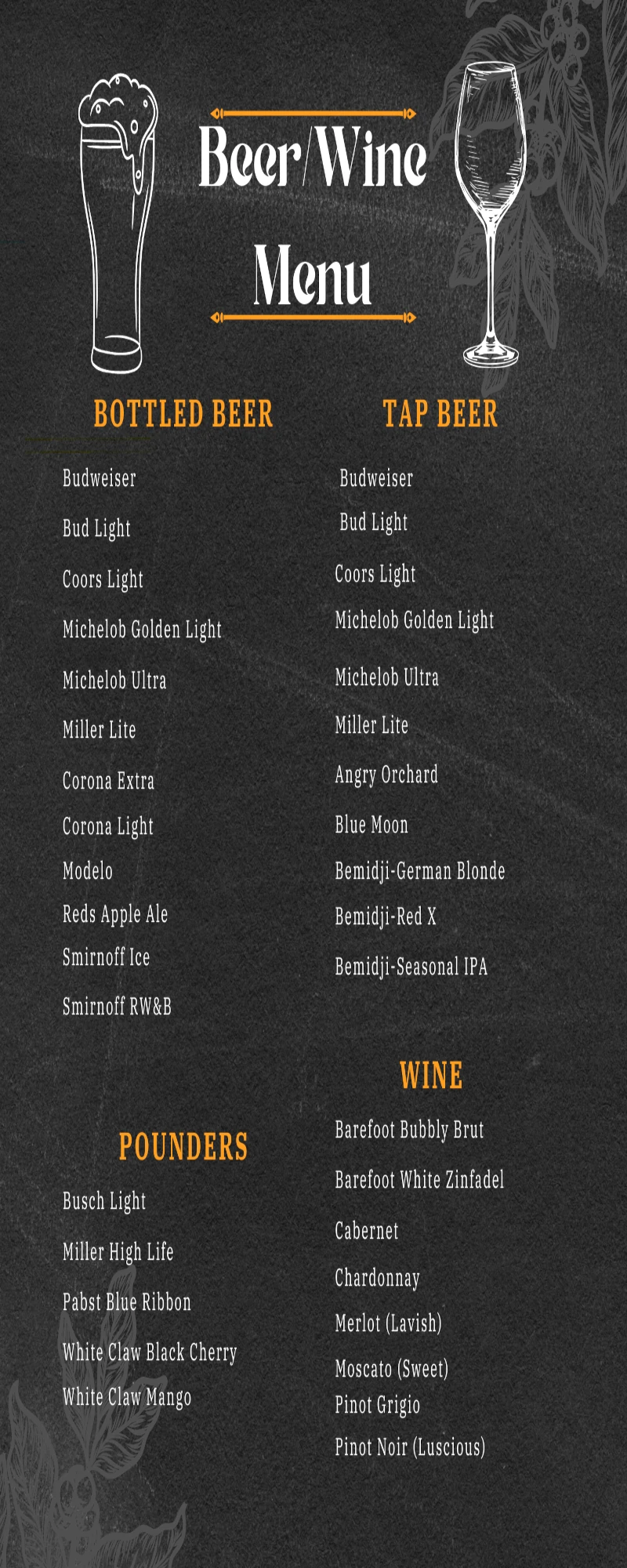 Sand Bar Menu p3